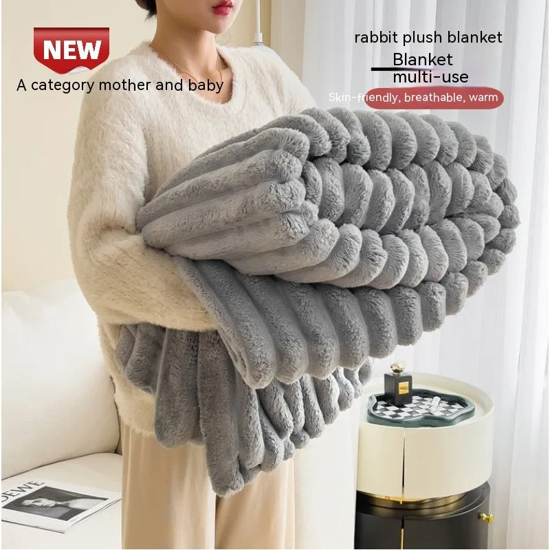 Soft Bubble Fur Blanket