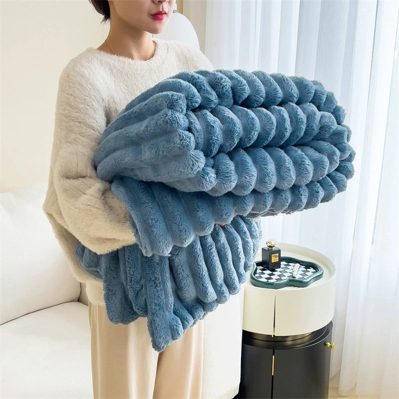 Soft Bubble Fur Blanket